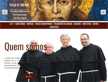 Tablet Screenshot of franciscanosconventuais.com
